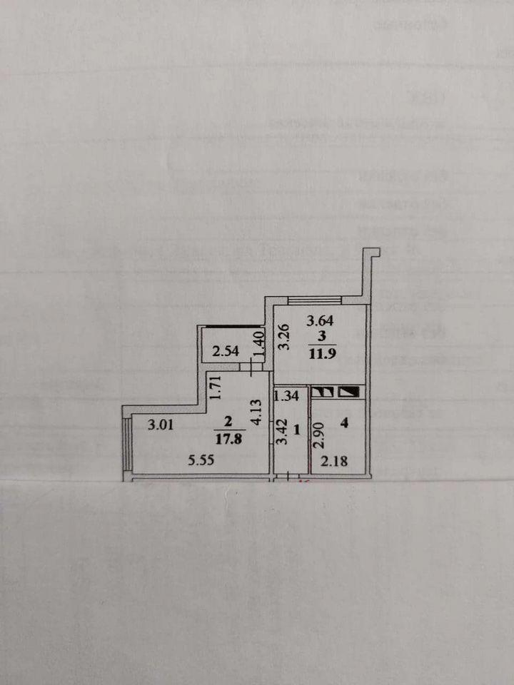 1-комнатная 42 м2 в ЖК undefined корпус null этаж 6