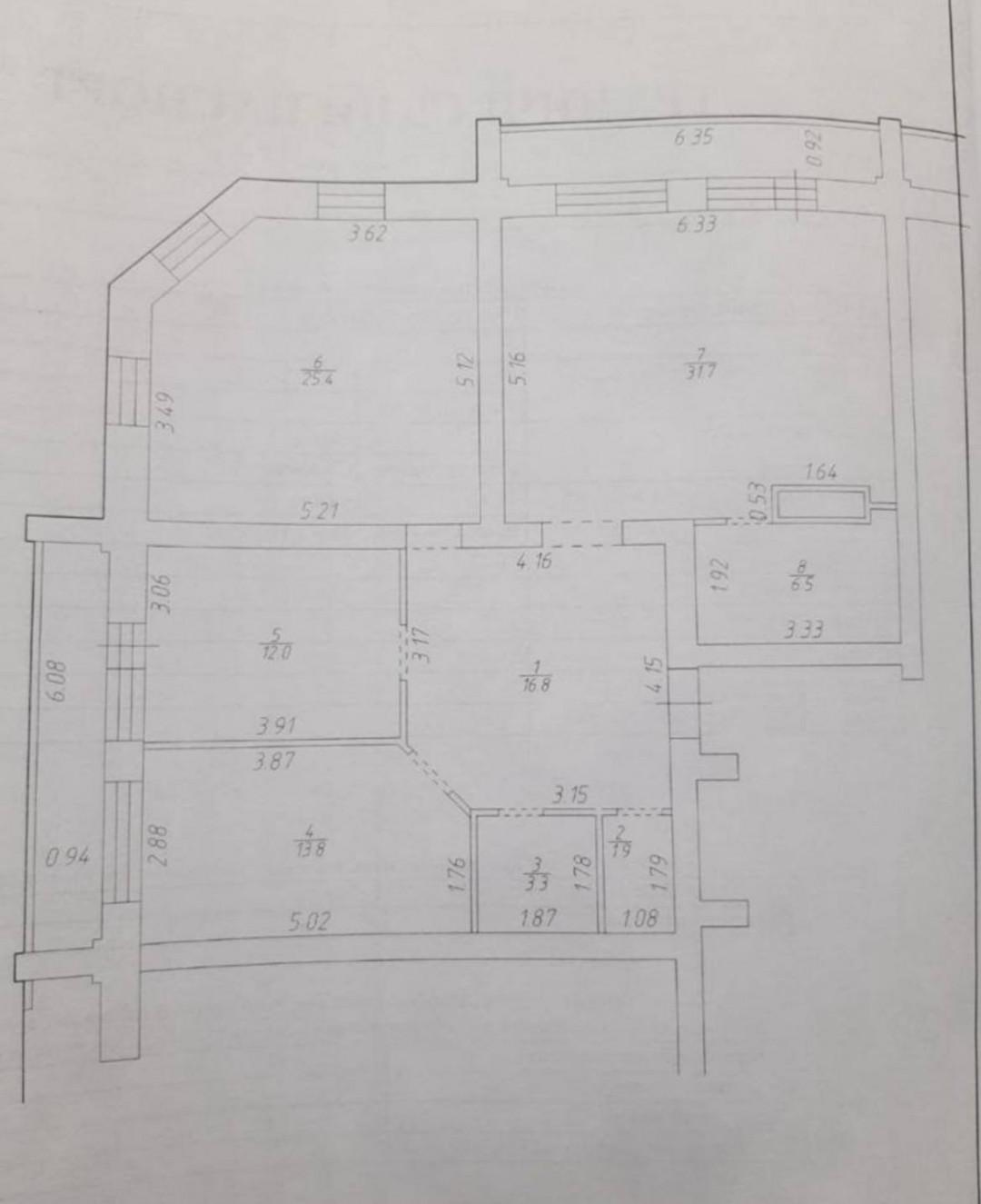 3-комнатная 111.4 м2 в ЖК undefined корпус null этаж 2