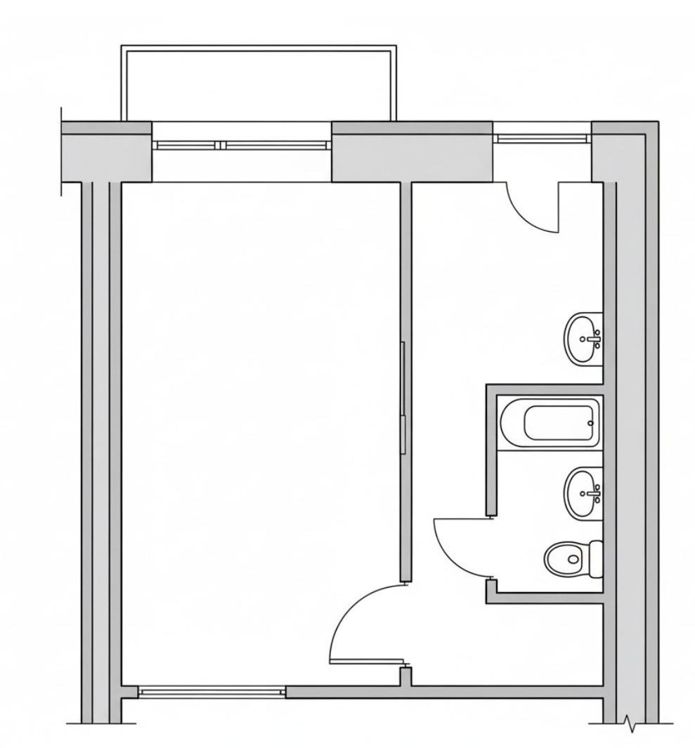 1-комнатная 32.3 м2 в ЖК undefined корпус null этаж 5