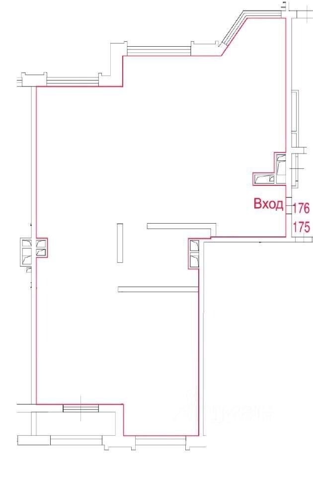 4-комнатная 164.9 м2 в ЖК undefined корпус null этаж 14