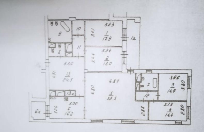5-комнатная 190 м2 в ЖК undefined корпус null этаж 11