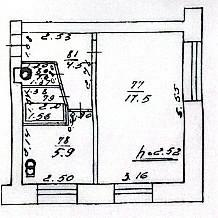 1-комнатная 30.9 м2 в ЖК undefined корпус null этаж 1
