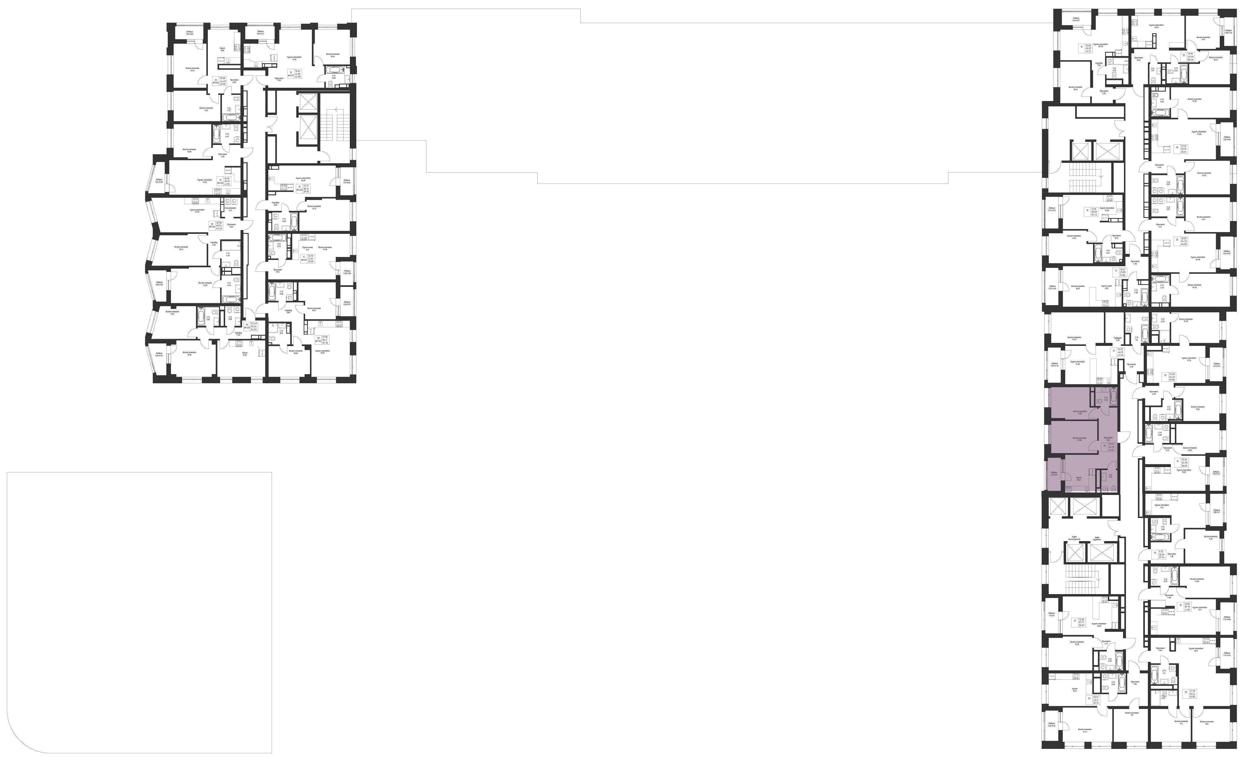 2-комнатная 51 м2 в ЖК Мой Ритм корпус null этаж 13