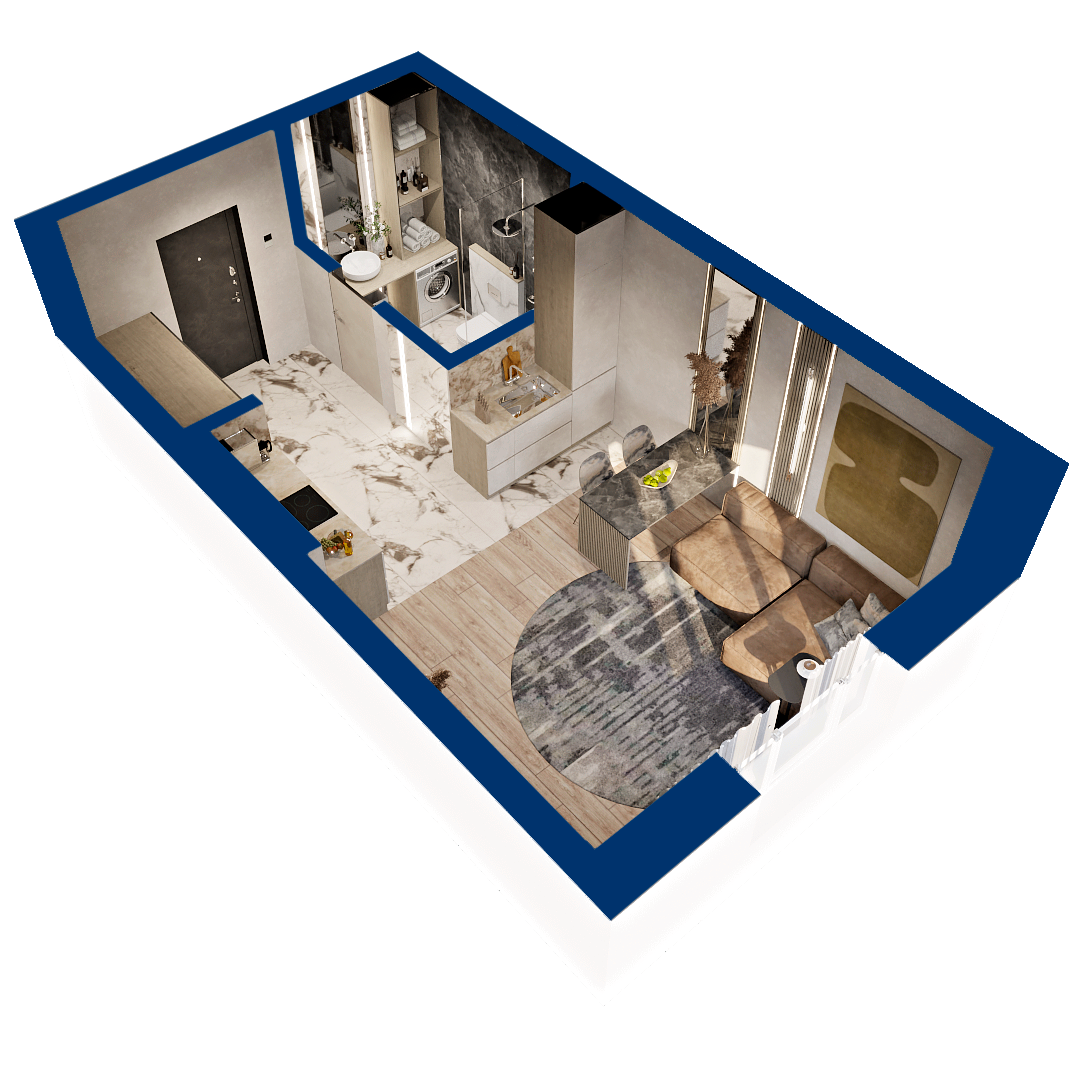 Студия 29 м2 в ЖК Вершина корпус null этаж 9