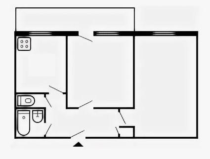 2-комнатная 43 м2 в ЖК undefined корпус null этаж 6