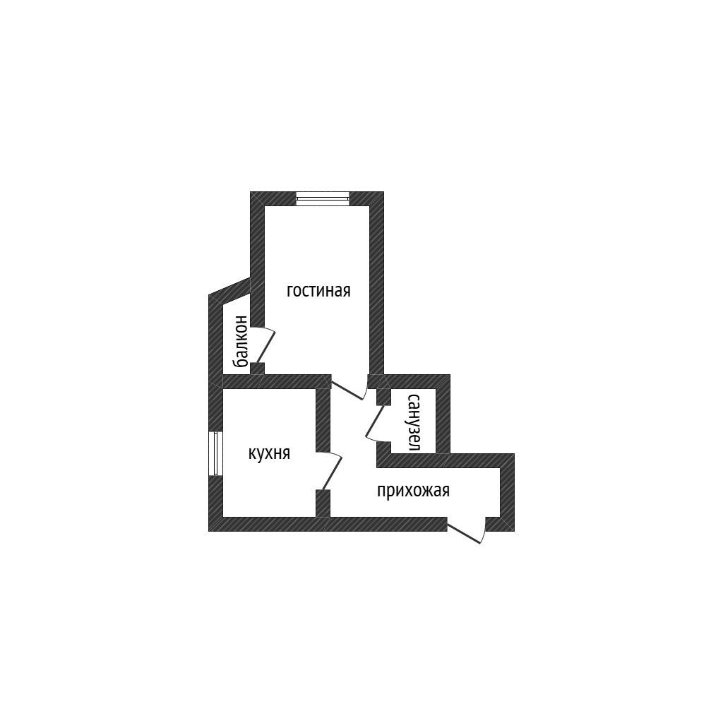 1-комнатная 51.6 м2 в ЖК undefined корпус null этаж 6
