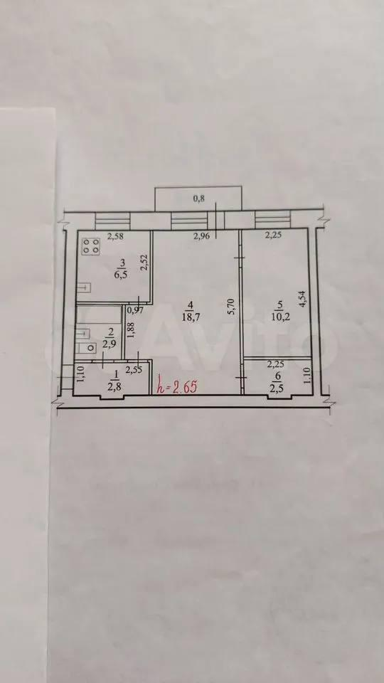 2-комнатная 44.4 м2 в ЖК undefined корпус null этаж 0