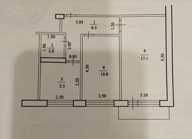 2-комнатная 43.2 м2 в ЖК undefined корпус null этаж 4