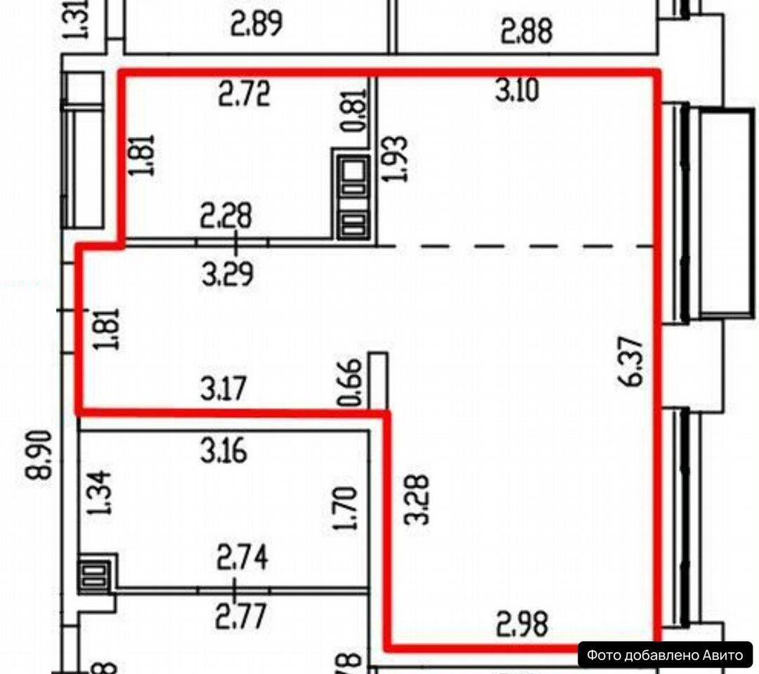 Студия 29.7 м2 в ЖК undefined корпус null этаж 5