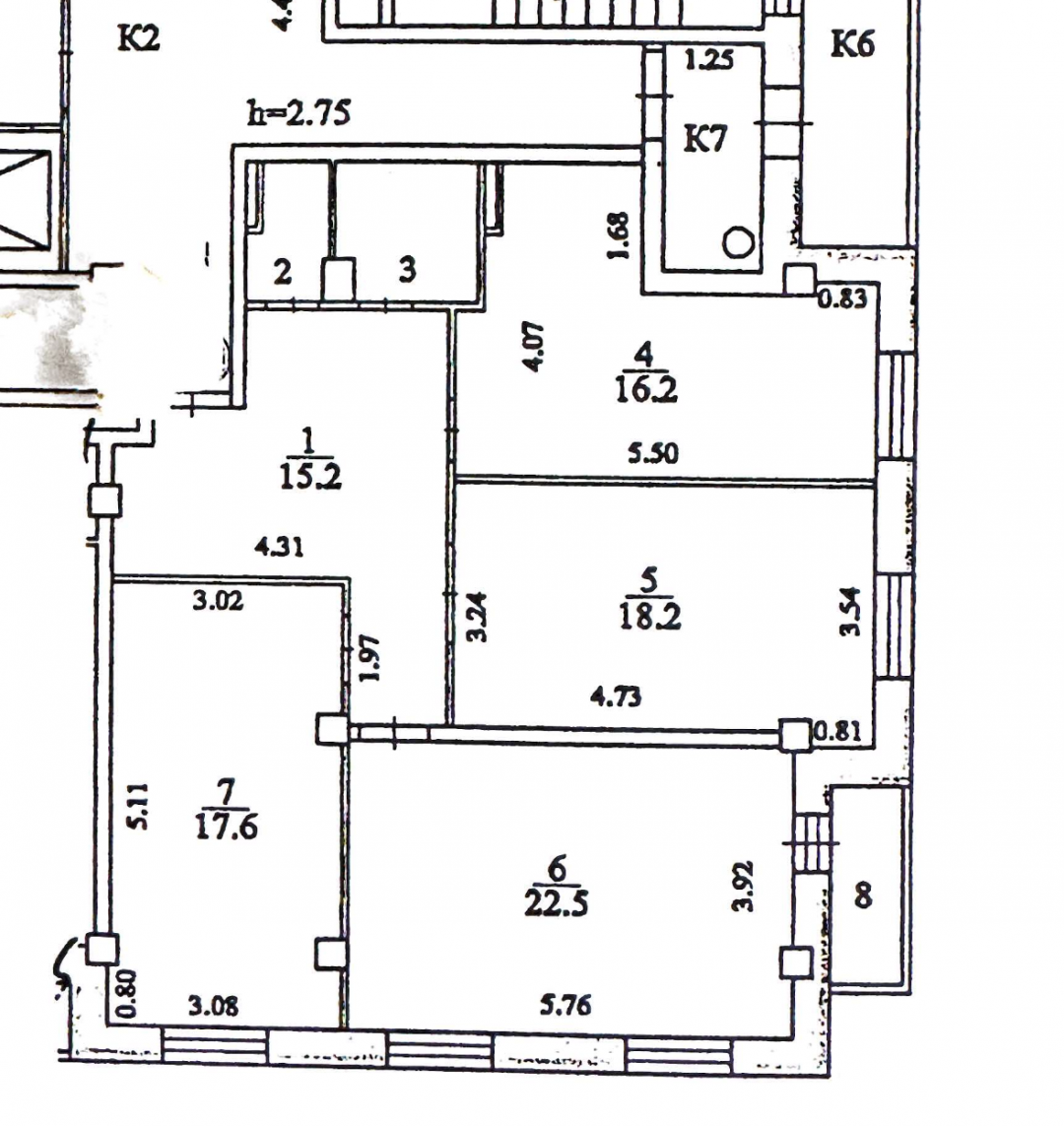 3-комнатная 94.9 м2 в ЖК undefined корпус null этаж 16