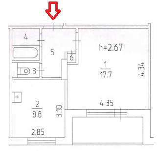 1-комнатная 40.4 м2 в ЖК undefined корпус null этаж 8
