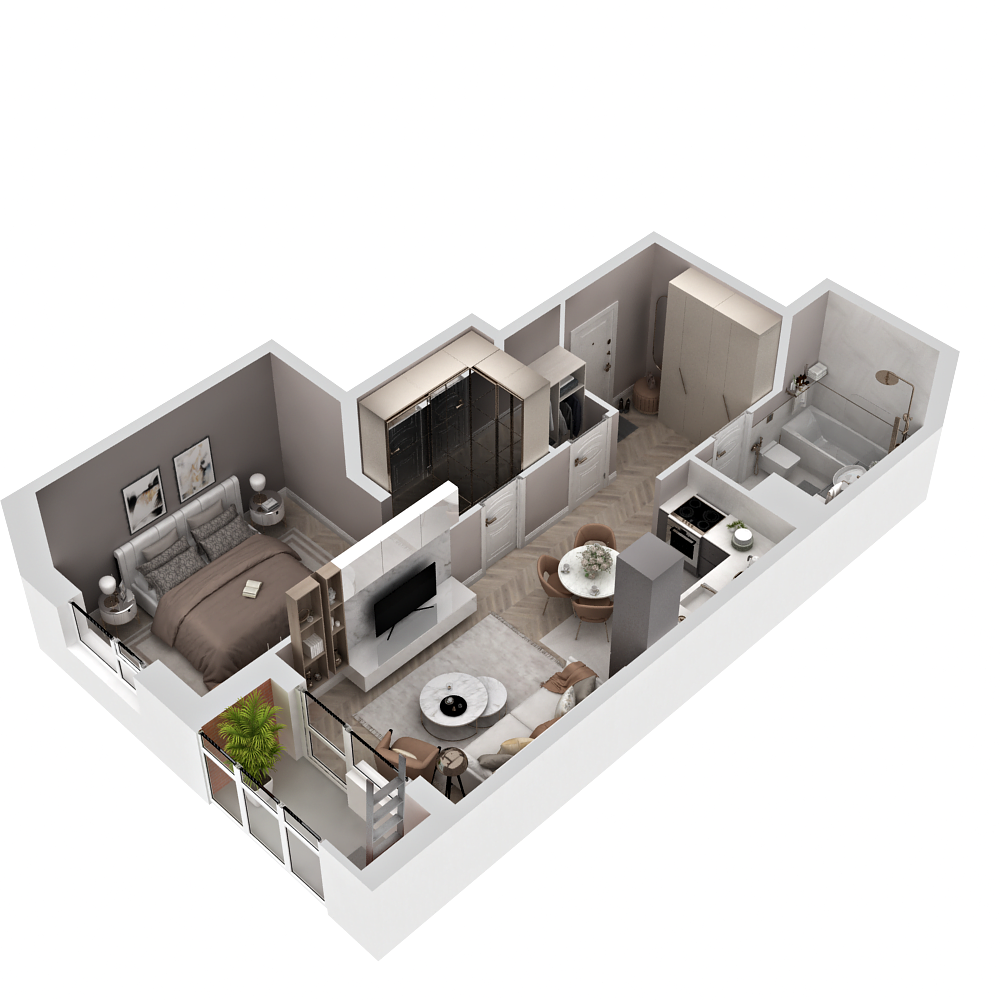 Студия 51 м2 в ЖК Фамильный дом корпус null этаж 6