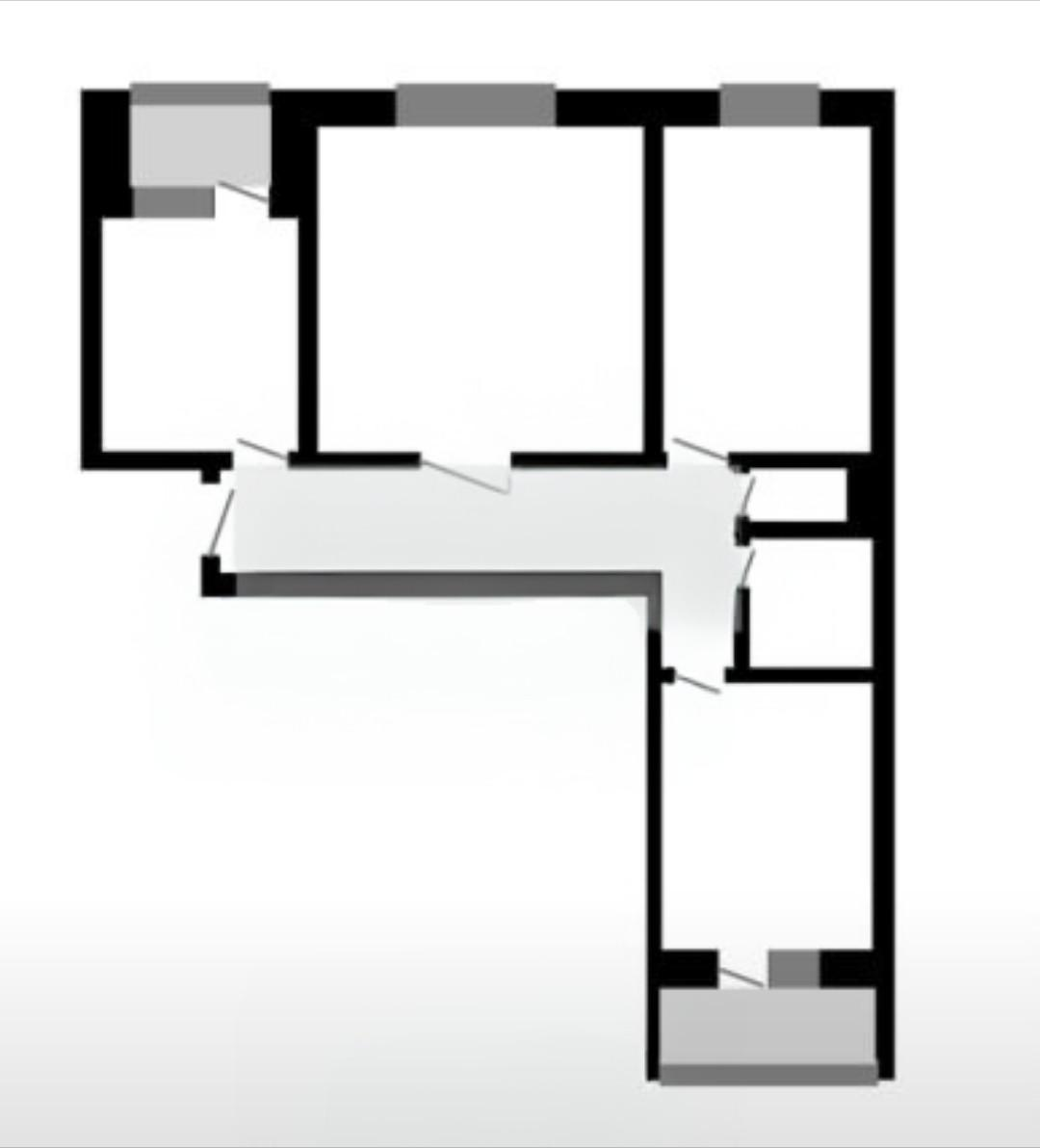 3-комнатная 63.2 м2 в ЖК undefined корпус null этаж 2
