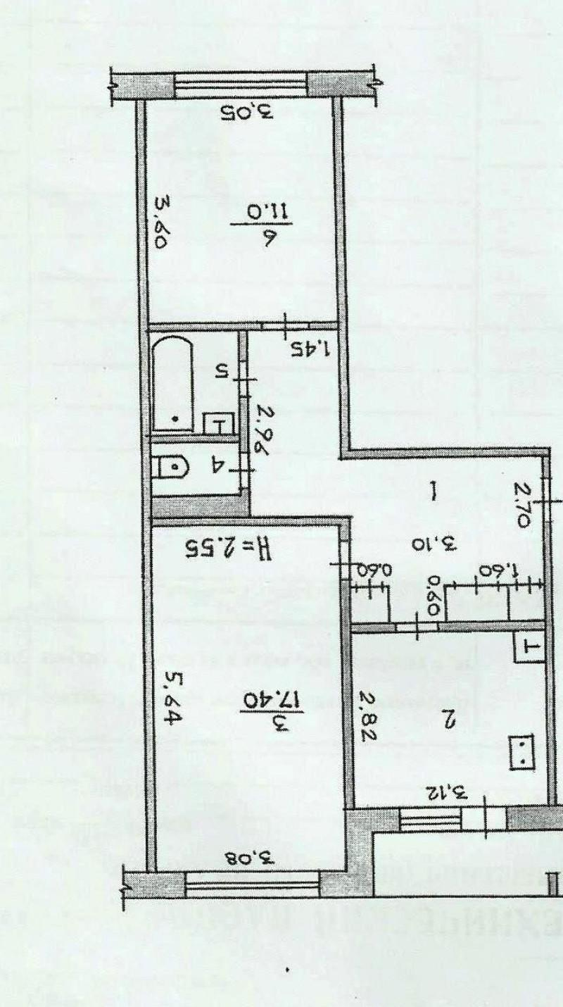2-комнатная 53.4 м2 в ЖК undefined корпус null этаж 4