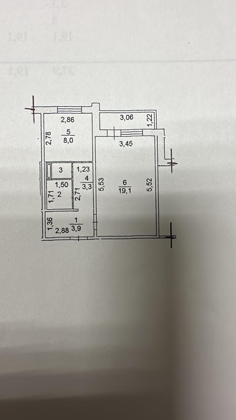 1-комнатная 37.9 м2 в ЖК undefined корпус null этаж 10