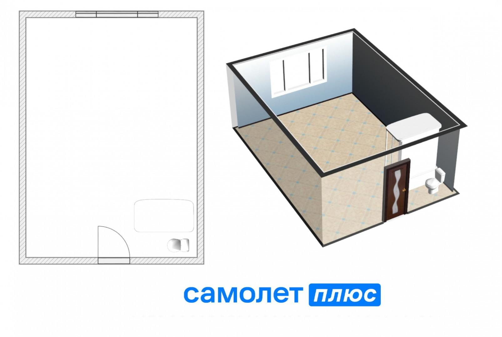 1-комнатная 19.2 м2 в ЖК undefined корпус null этаж 4