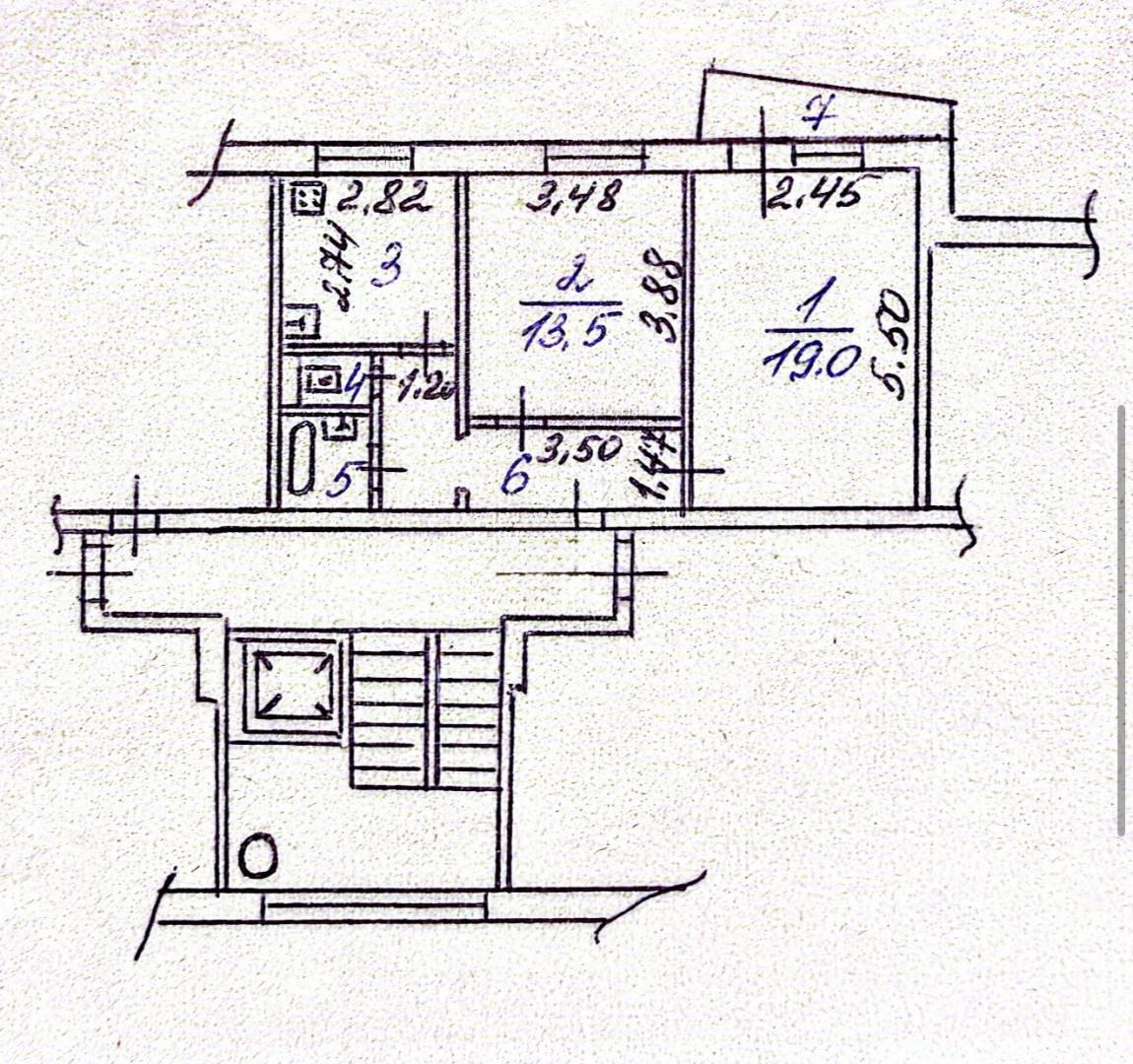 2-комнатная 56 м2 в ЖК undefined корпус null этаж 8