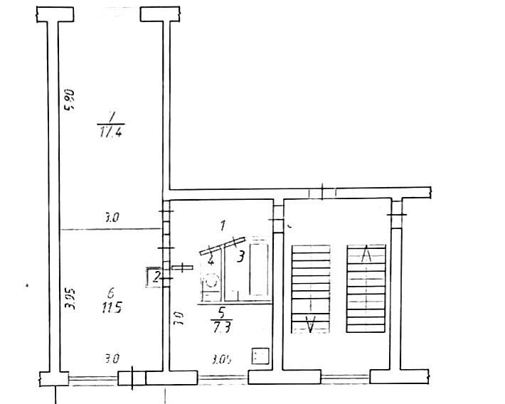 2-комнатная 46.5 м2 в ЖК undefined корпус null этаж 5