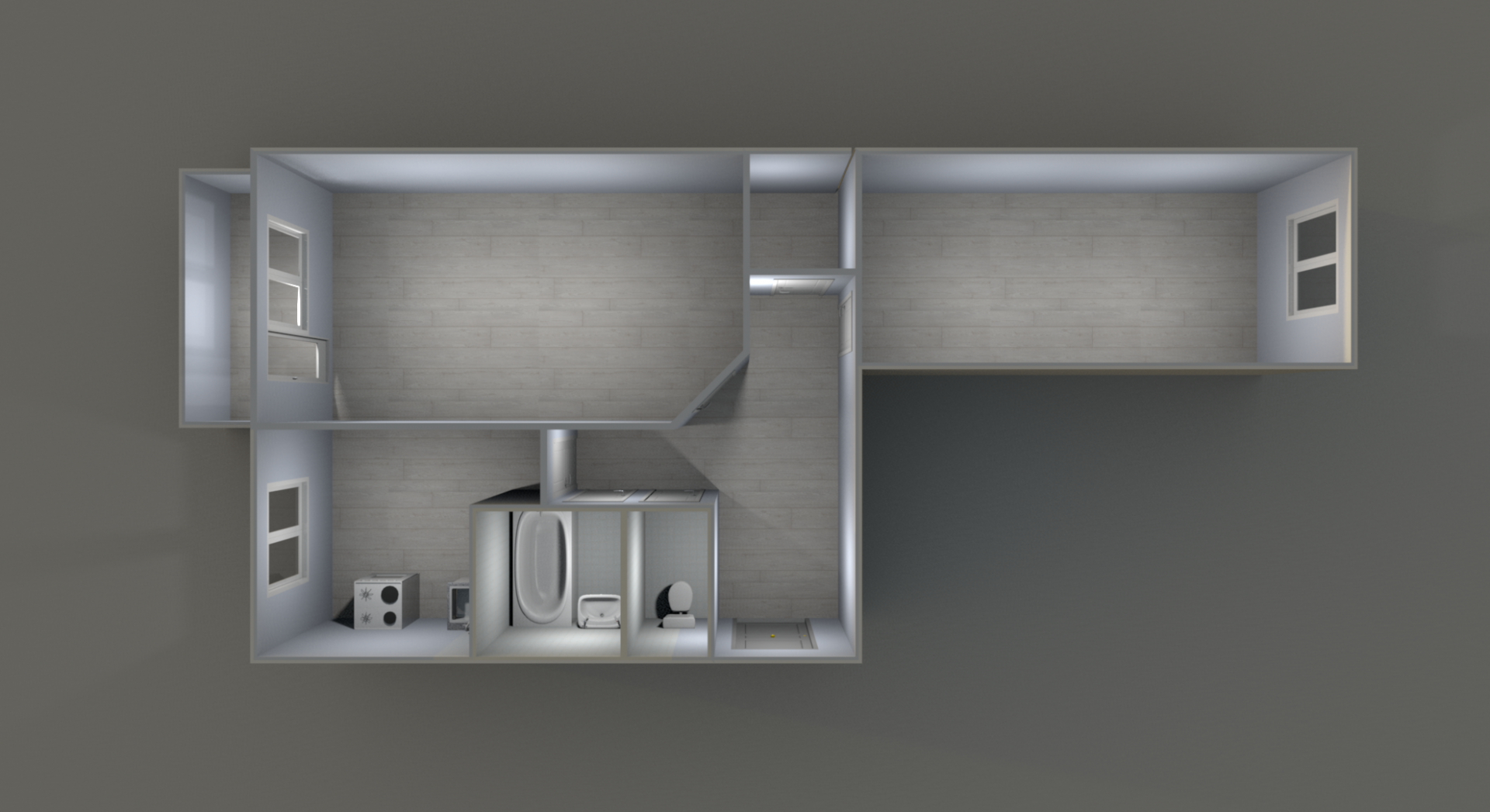 2-комнатная 44.3 м2 в ЖК undefined корпус null этаж 2