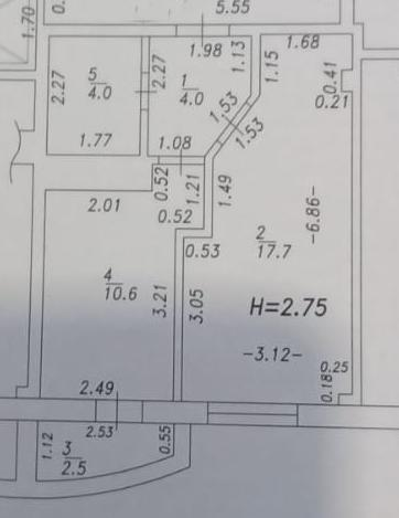 1-комнатная 38.8 м2 в ЖК undefined корпус null этаж 9