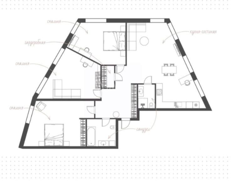 4-комнатная 110 м2 в ЖК undefined корпус null этаж 33