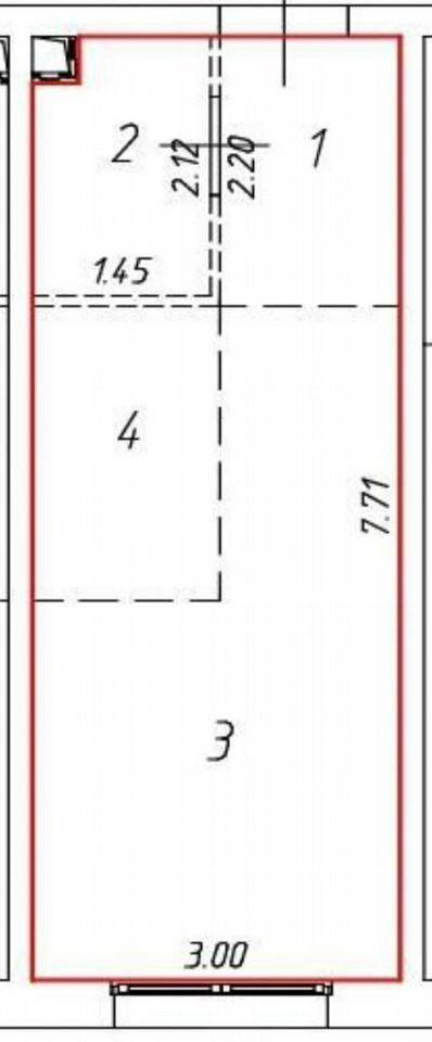 Студия 22.6 м2 в ЖК undefined корпус null этаж 2