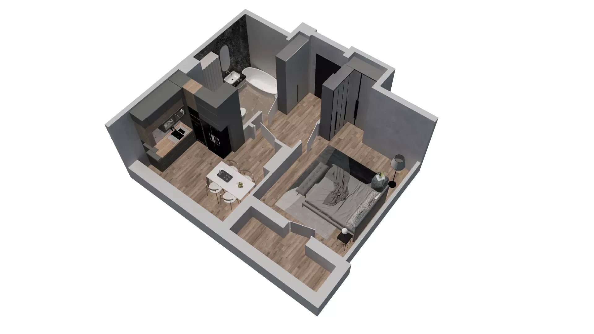 1-комнатная 32 м2 в ЖК Пальмира 2.0 корпус null этаж 6