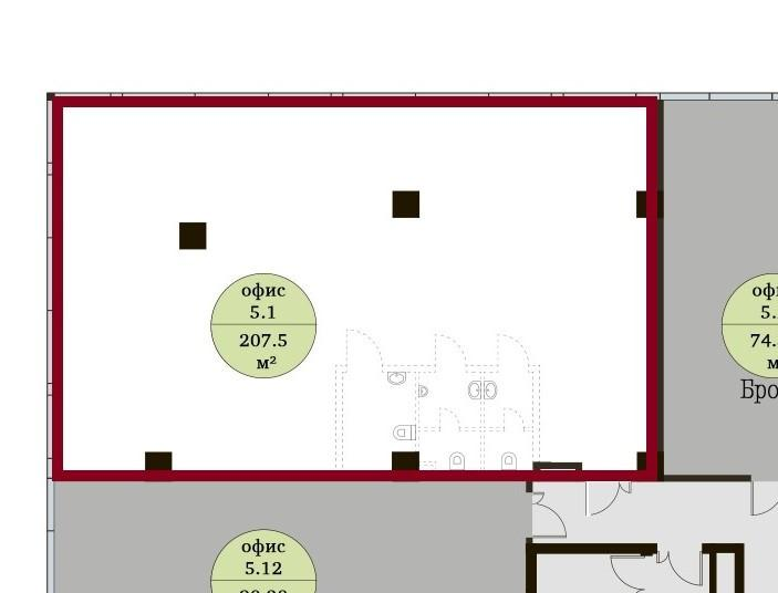 Студия 207.5 м2 в ЖК undefined корпус null этаж null