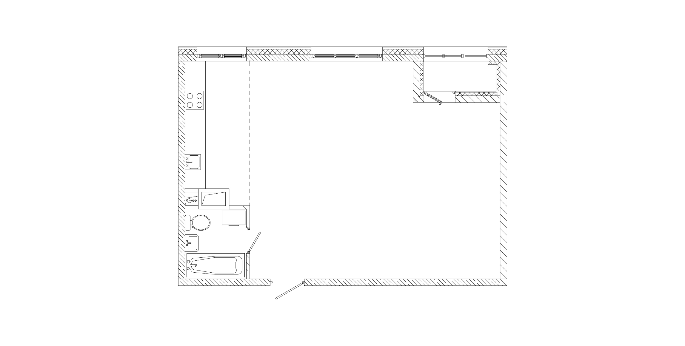 2-комнатная 56 м2 в ЖК Исторический корпус null этаж 4