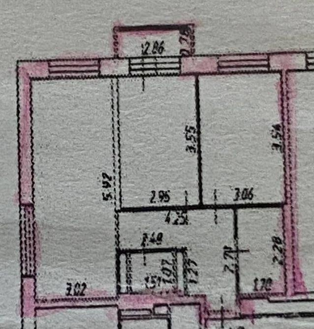 3-комнатная 51.8 м2 в ЖК undefined корпус null этаж 10