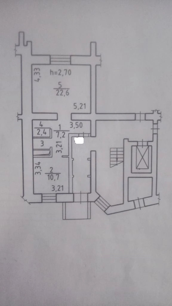 1-комнатная 44.4 м2 в ЖК undefined корпус null этаж 1