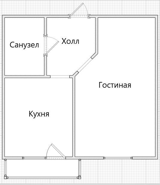 1-комнатная 38.6 м2 в ЖК undefined корпус null этаж 9