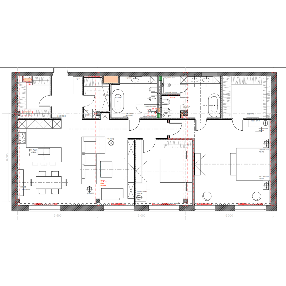 3-комнатная 149 м2 в ЖК ГринЛайт корпус null этаж 2