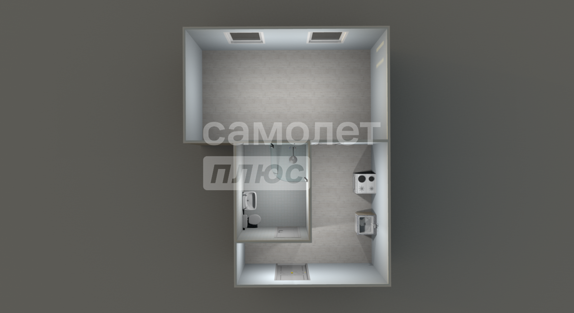 Студия 34.4 м2 в ЖК undefined корпус null этаж 1