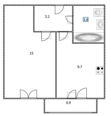 1-комнатная 31.7 м2 в ЖК undefined корпус null этаж 3