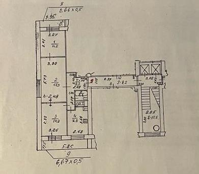 3-комнатная 68.8 м2 в ЖК undefined корпус null этаж 2