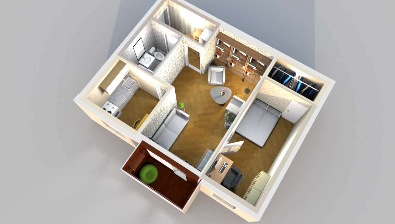 2-комнатная 43.1 м2 в ЖК undefined корпус null этаж 5