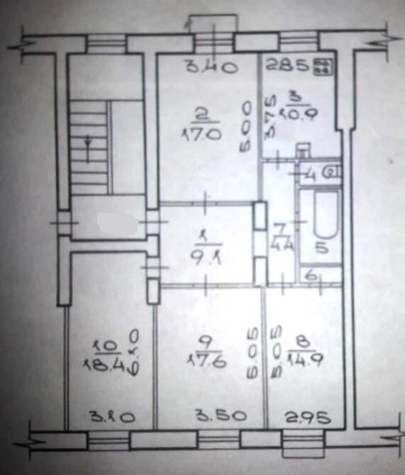4-комнатная 99 м2 в ЖК undefined корпус null этаж 4
