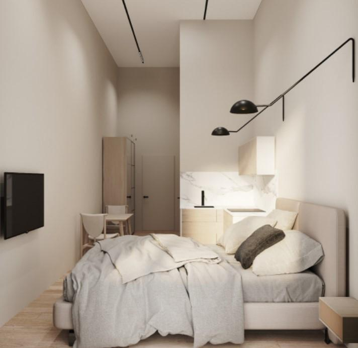 Студия 24 м2 в ЖК Гостиничный комплекс Аметист корпус null этаж 2