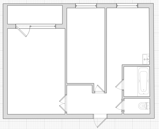 2-комнатная 45.2 м2 в ЖК undefined корпус null этаж 7