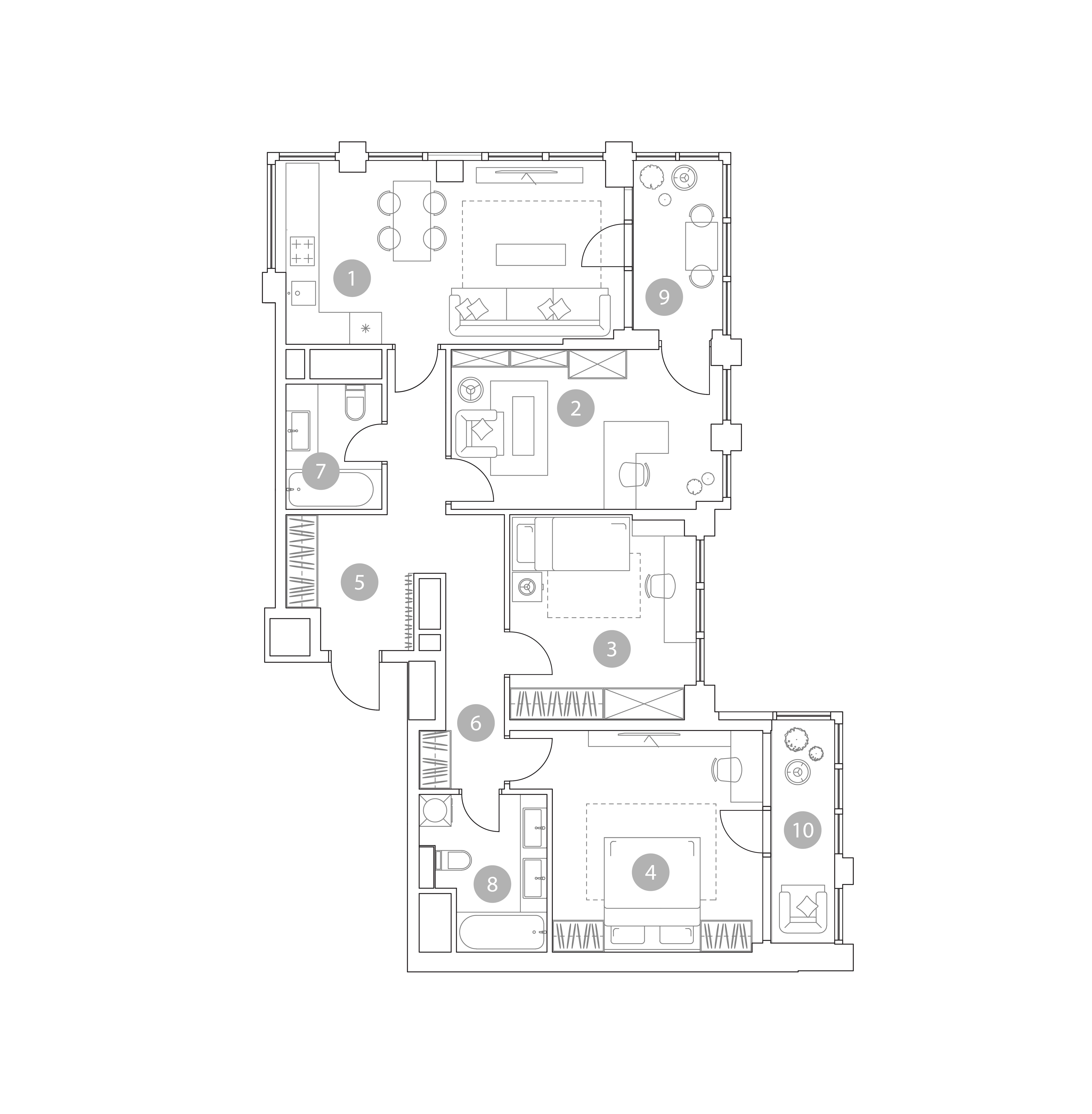 4-комнатная 99 м2 в ЖК VERY на Миклухо-Маклая корпус null этаж 17