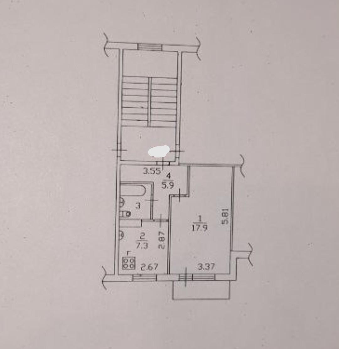 1-комнатная 34.1 м2 в ЖК undefined корпус null этаж 3