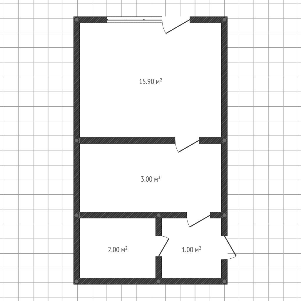 1-комнатная 24.7 м2 в ЖК undefined корпус null этаж 3