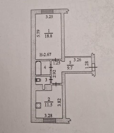 1-комнатная 44.9 м2 в ЖК undefined корпус null этаж 3