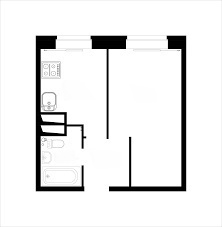 1-комнатная 35.1 м2 в ЖК undefined корпус null этаж 2