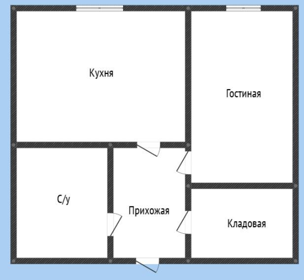 1-комнатная 46 м2 в ЖК undefined корпус null этаж 11