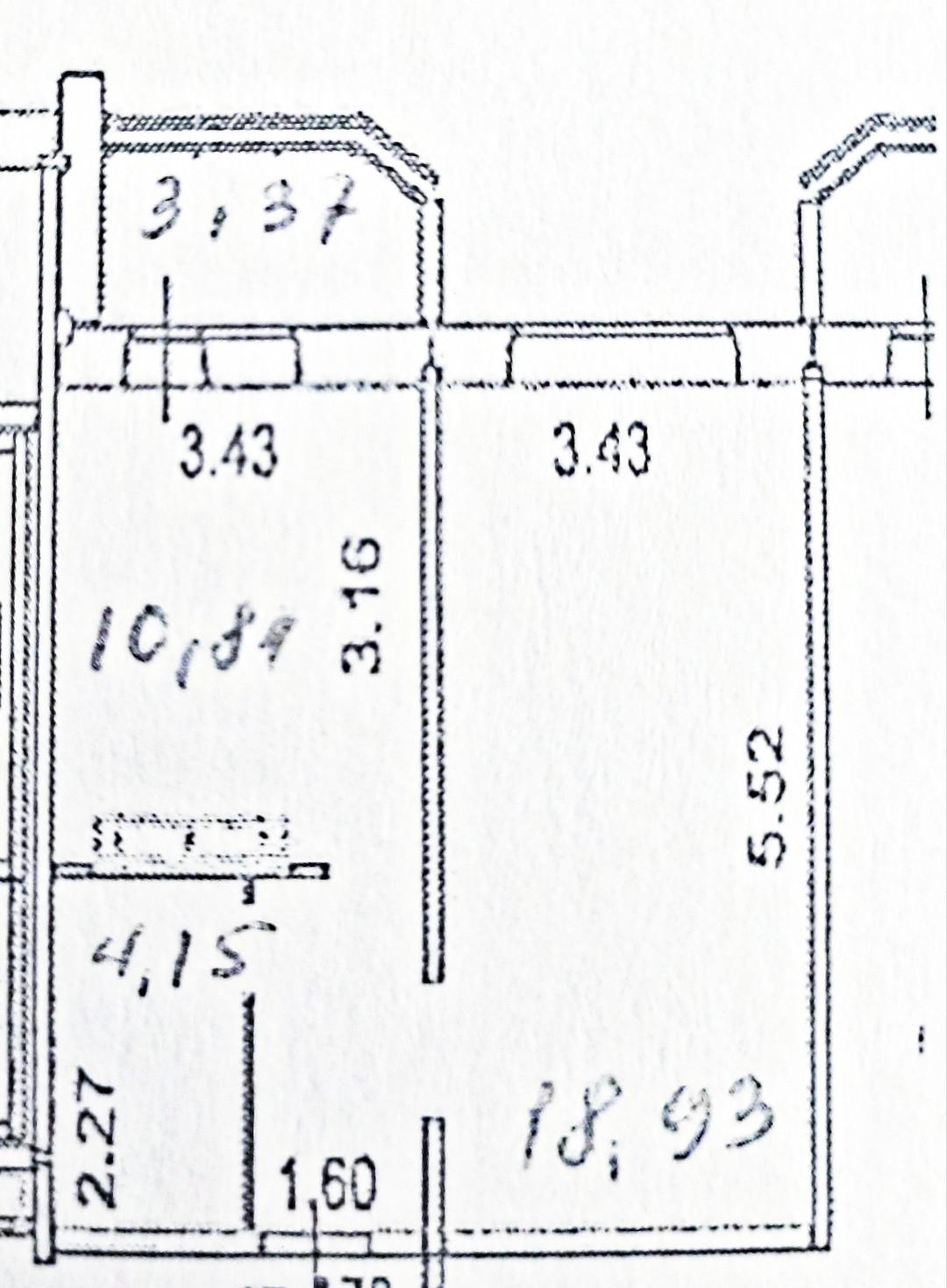 1-комнатная 39 м2 в ЖК undefined корпус null этаж 13