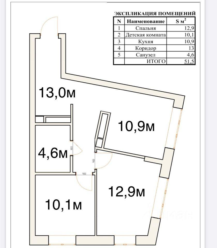 1-комнатная 37.4 м2 в ЖК undefined корпус null этаж 20