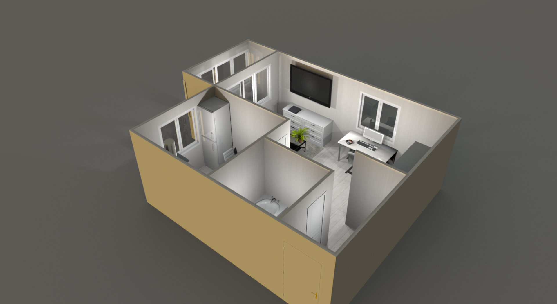 1-комнатная 30 м2 в ЖК undefined корпус null этаж 5