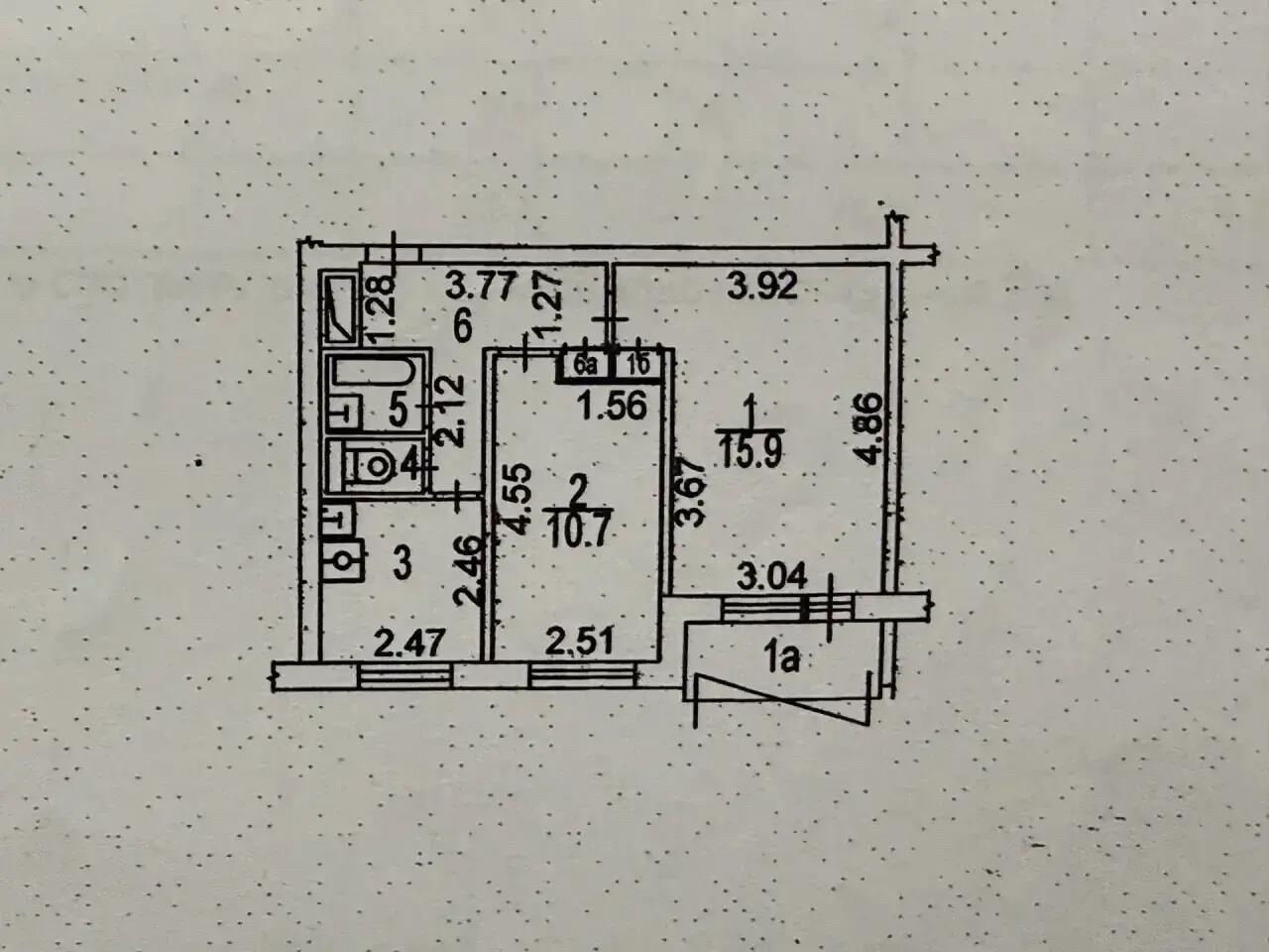 2-комнатная 42.8 м2 в ЖК undefined корпус null этаж 4